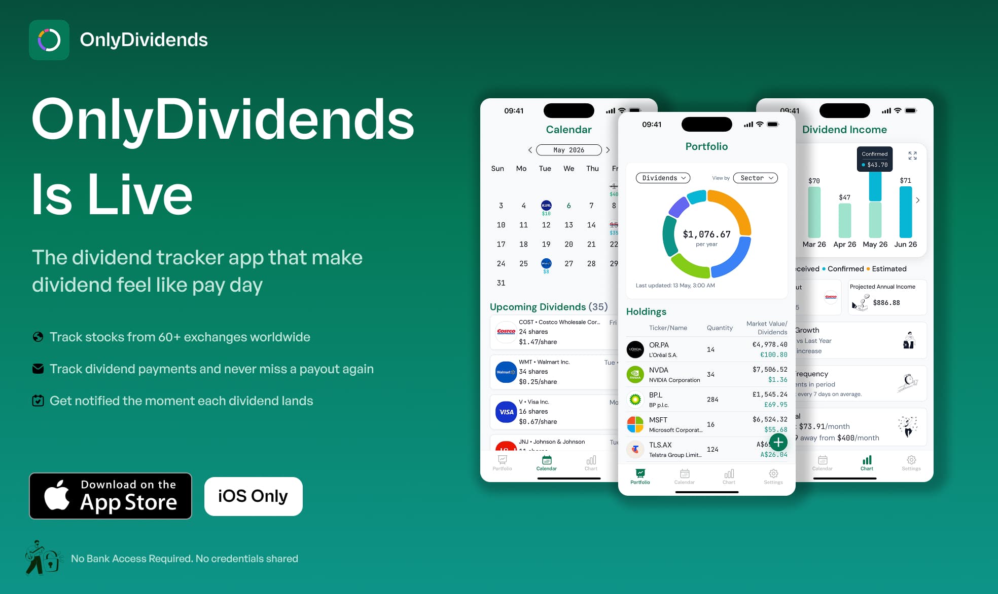 Dividend Tracker App That Celebrates Pay Day