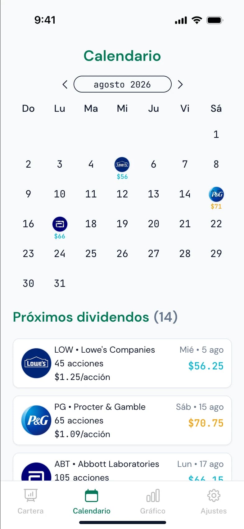Never Miss a Dividend Payment