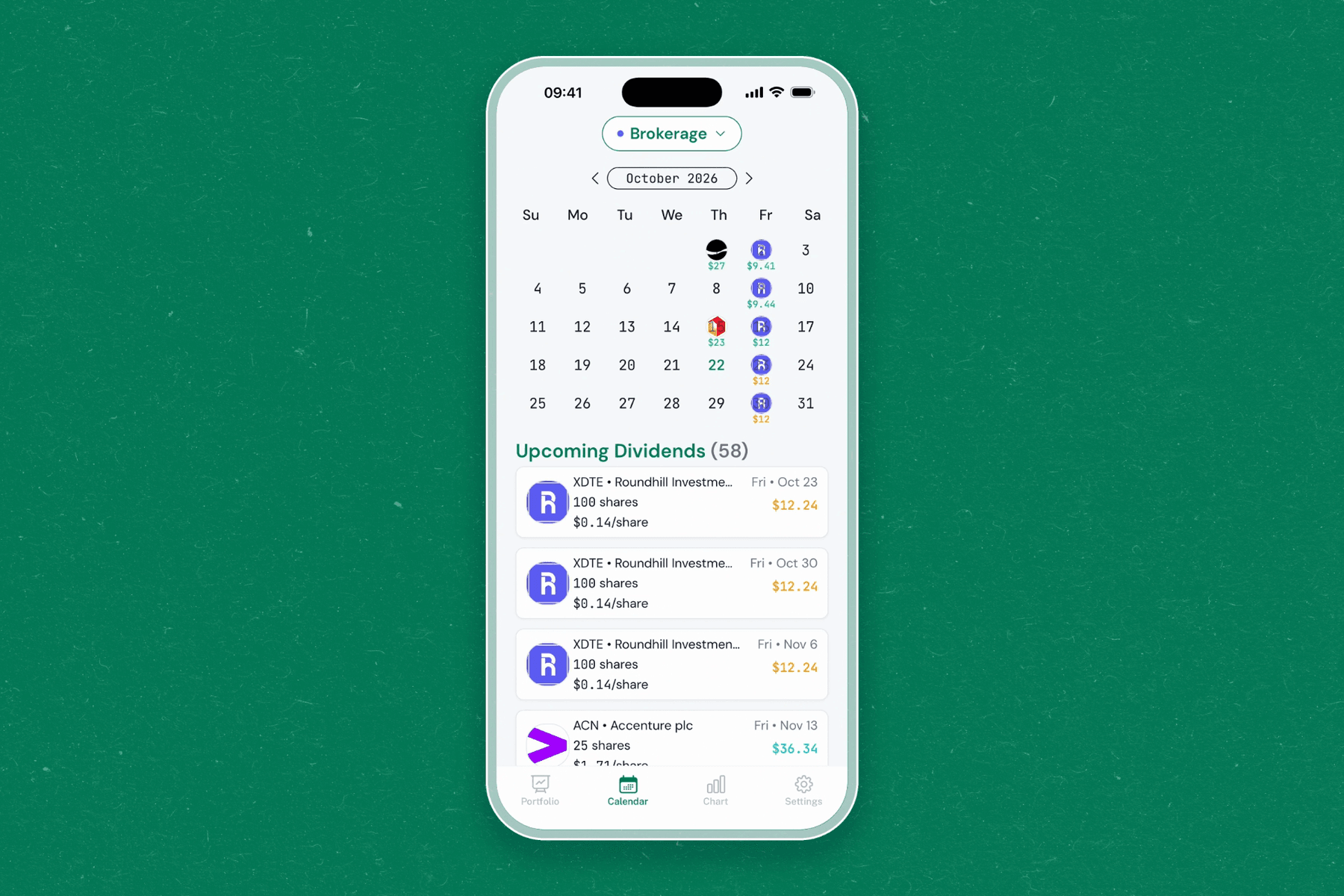 A more accurate dividend calendar
