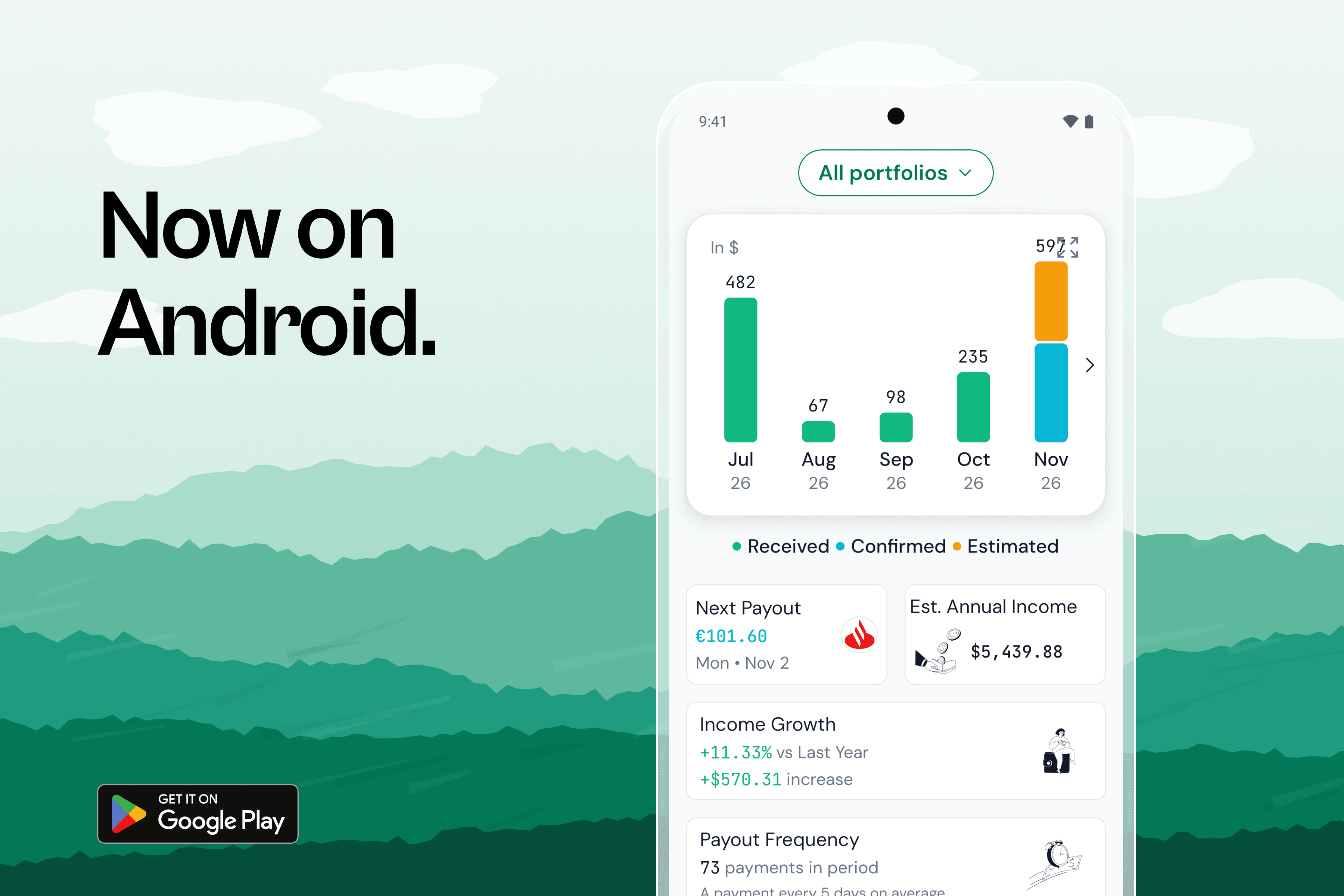OnlyDividends is on Android