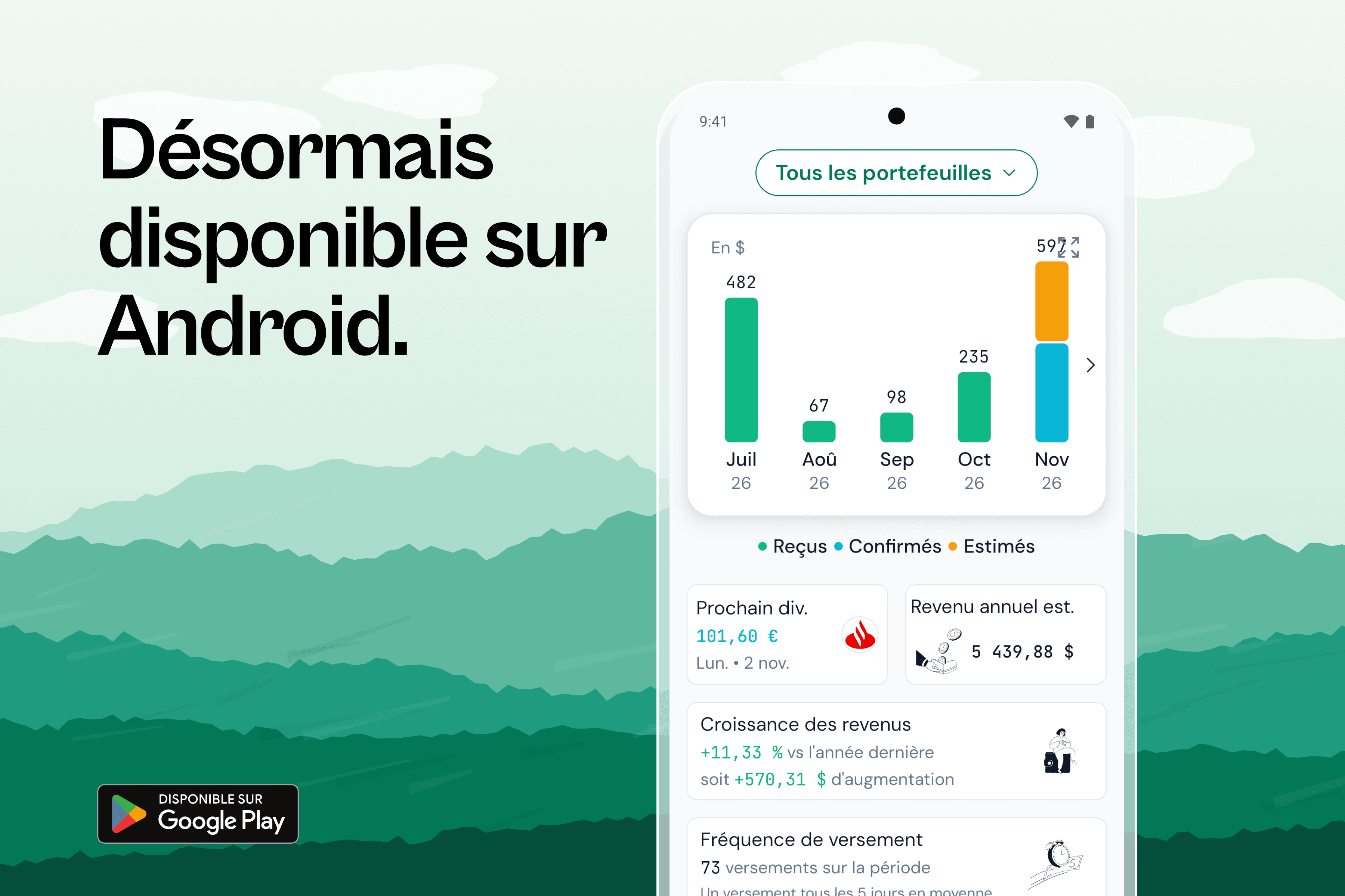 OnlyDividends arrive sur Android